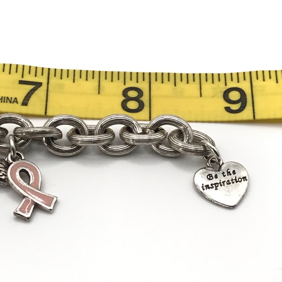 Brighton Charm Bracelet Love Heals Chunky Heart Trust Crystals Boho 8.5" - Picture 13 of 15